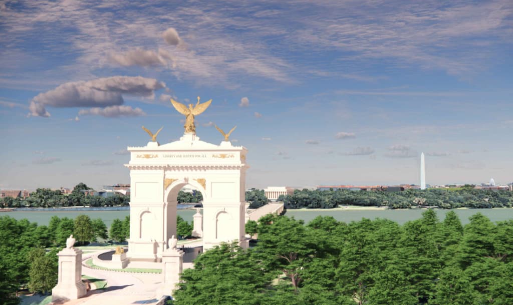 Trump Unveils “Triumphal Arch” Renderings: A 250-Foot Gilded Vision for America’s Semiquincentennial Milestone