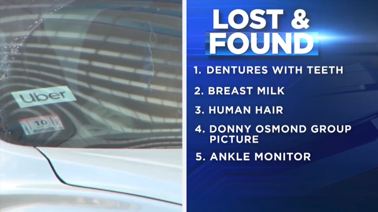 Uber reveals list of most bizarre lost-and-found items: breast milk to an ankle monitor
