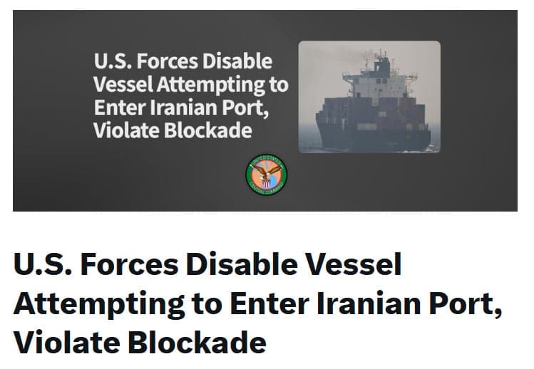 U.S. Navy Seizes Iranian Cargo Ship After High-Seas Interception; Trump Warns of Total Infrastructure Destruction (2-Videos)