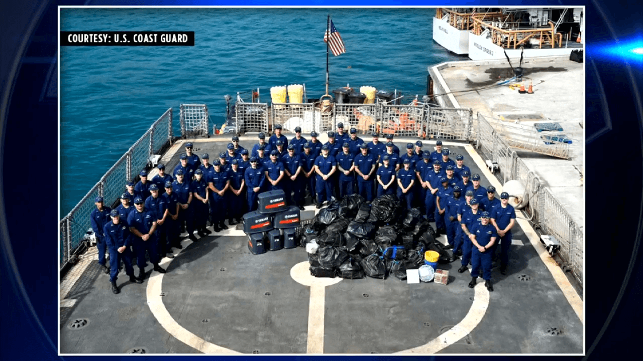 USCG: Nearly 4,000 pounds of cocaine worth over $28M offloaded at Miami Beach station