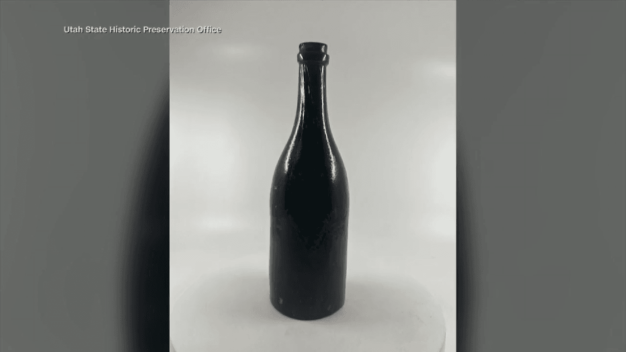 Utah archeologists uncover, taste 150-year alcohol bottle uncovered in mining town