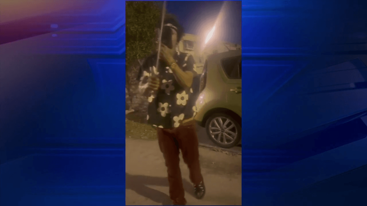Video shows machete-wielding man threatening to kill stray dog, 2 women in NW Miami-Dade home