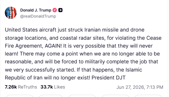 Well, That Didn’t Last Long: The US and Iran Are Exchanging Blows Again (Videos)