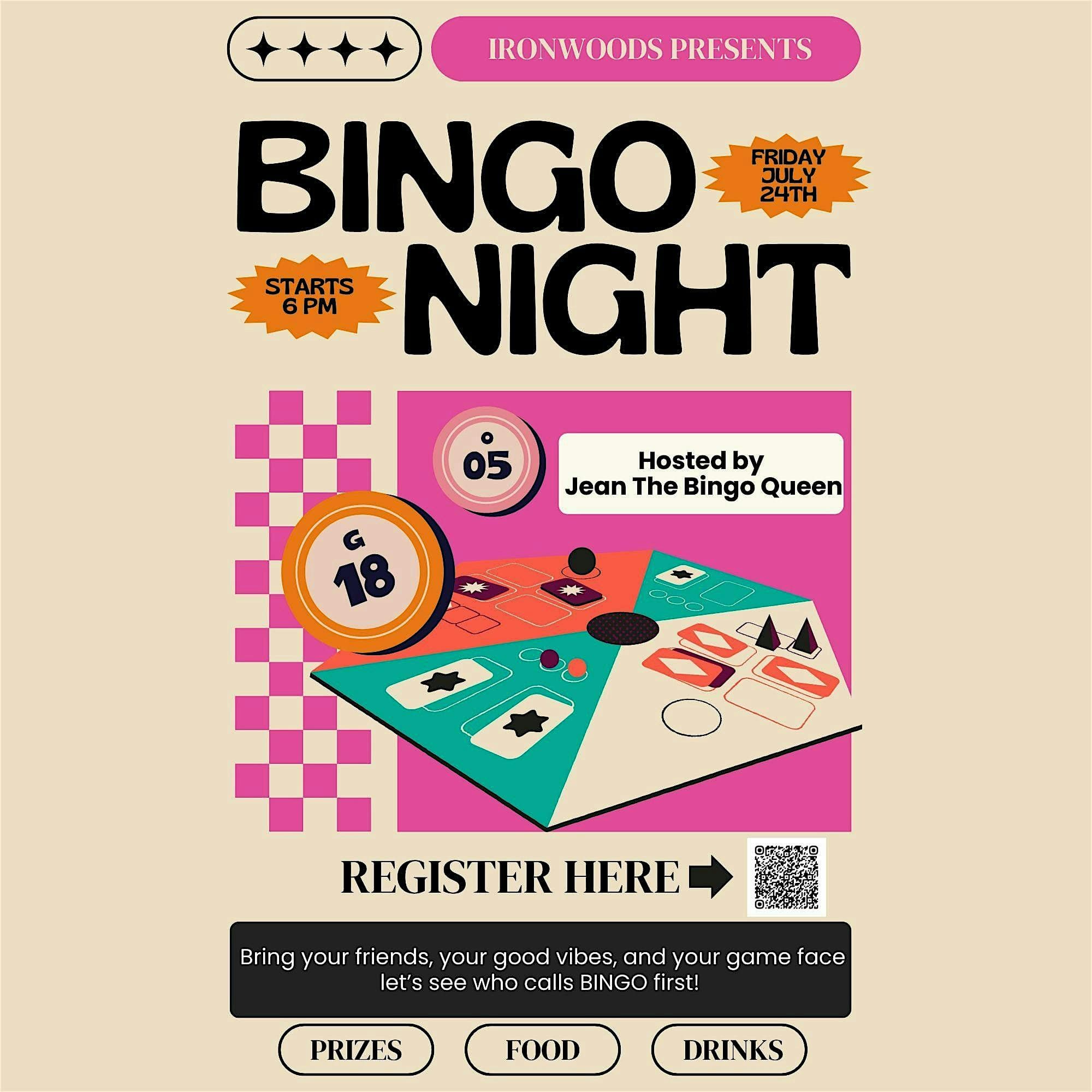 Bingo Night at Ironwoods Bar & Grill