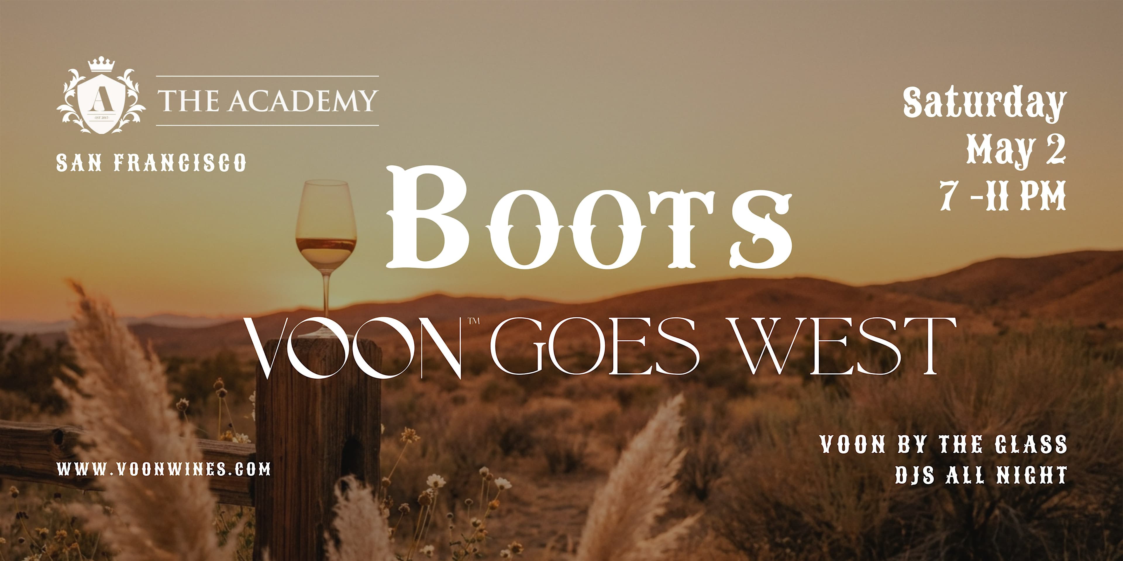 BOOTS: VOON Goes West